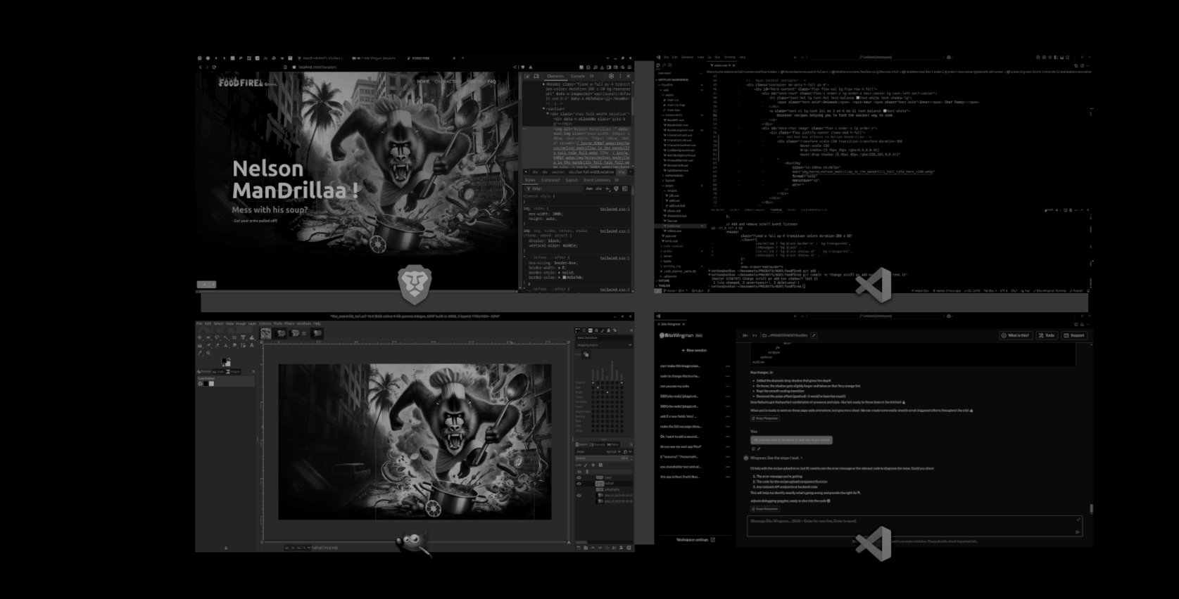 FoodFire web design project screenshot